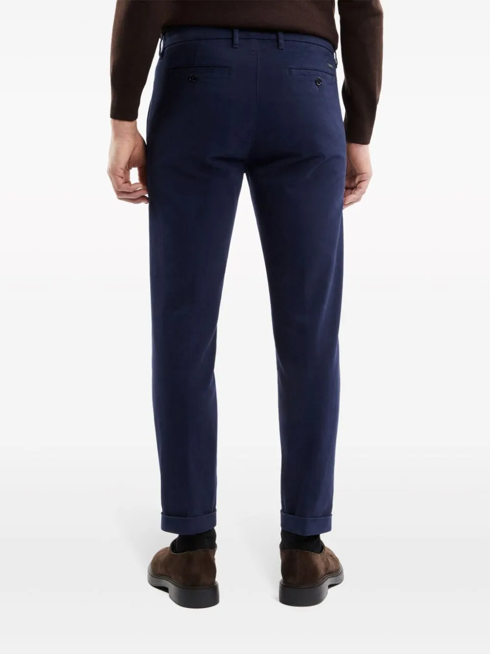 Straight-Leg Cotton Trousers