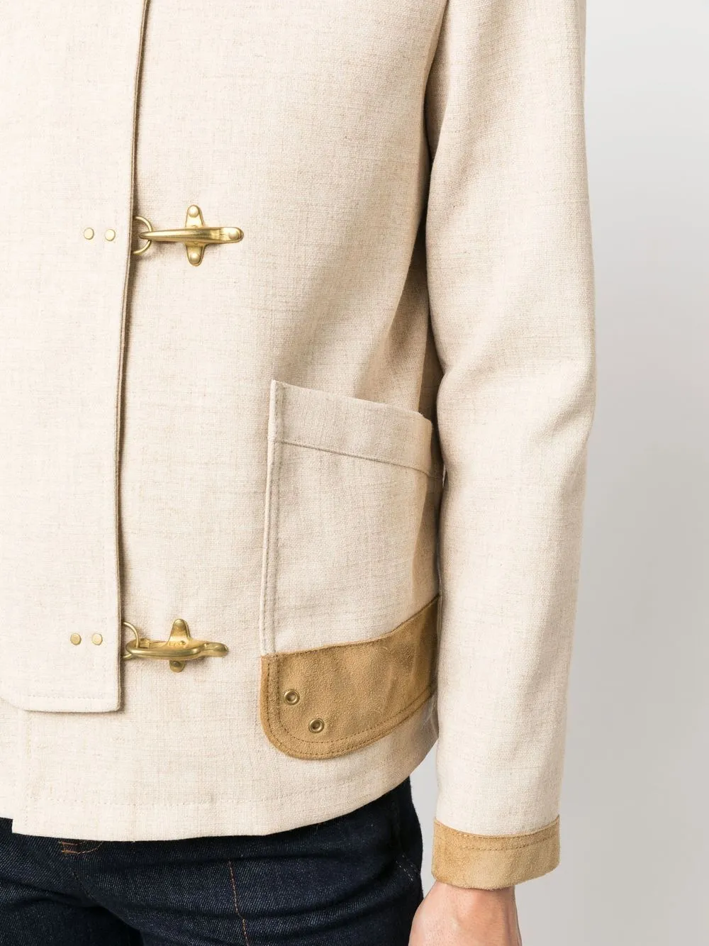Triple Hook Fastening Coat