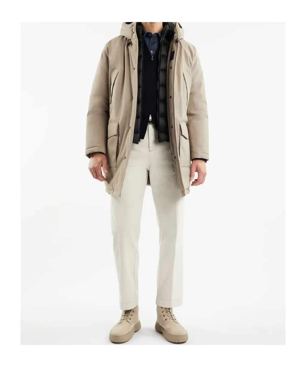 Technical Taffeta Parka Coat