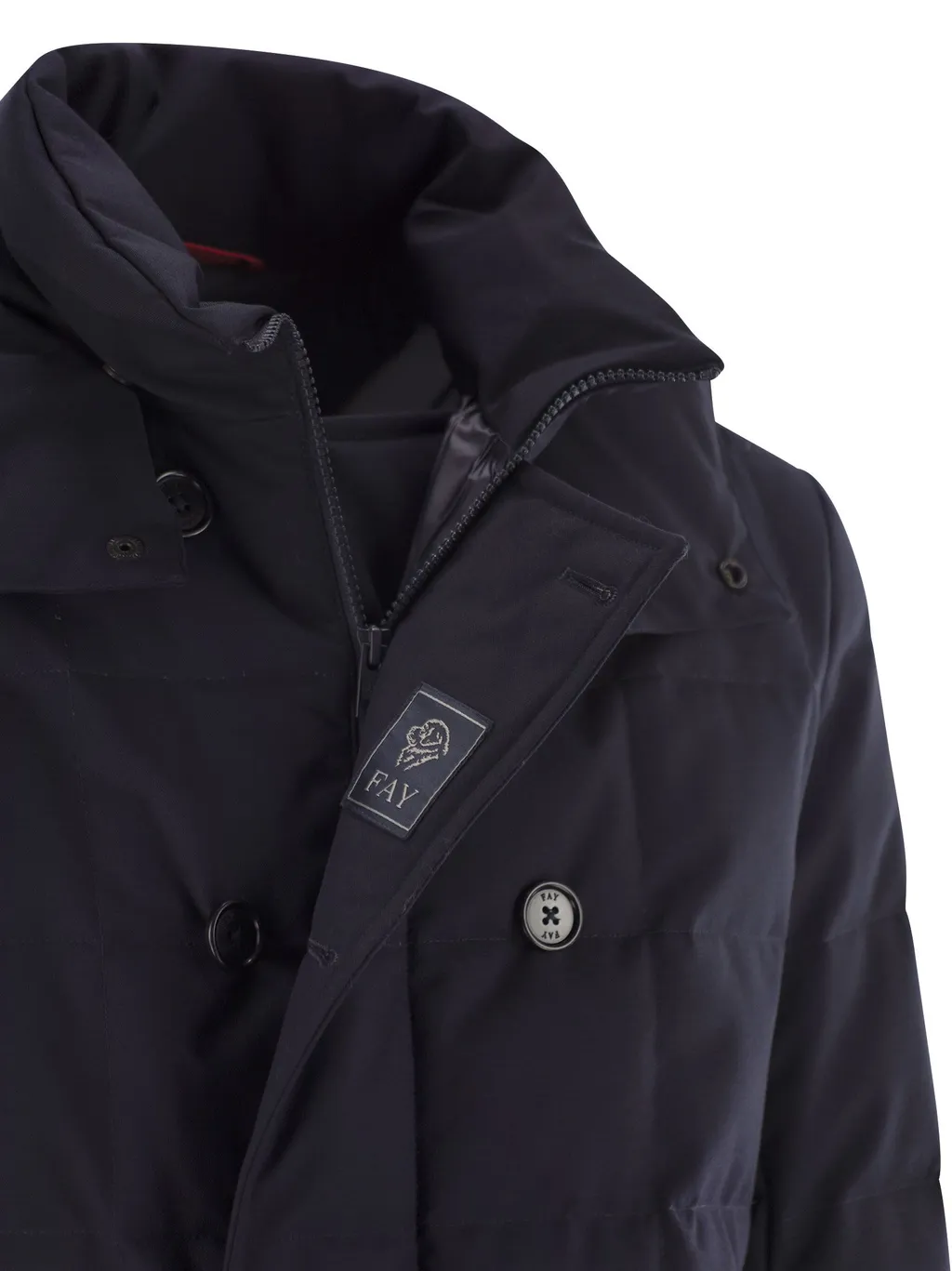 Double-Breasted Hooded Coat