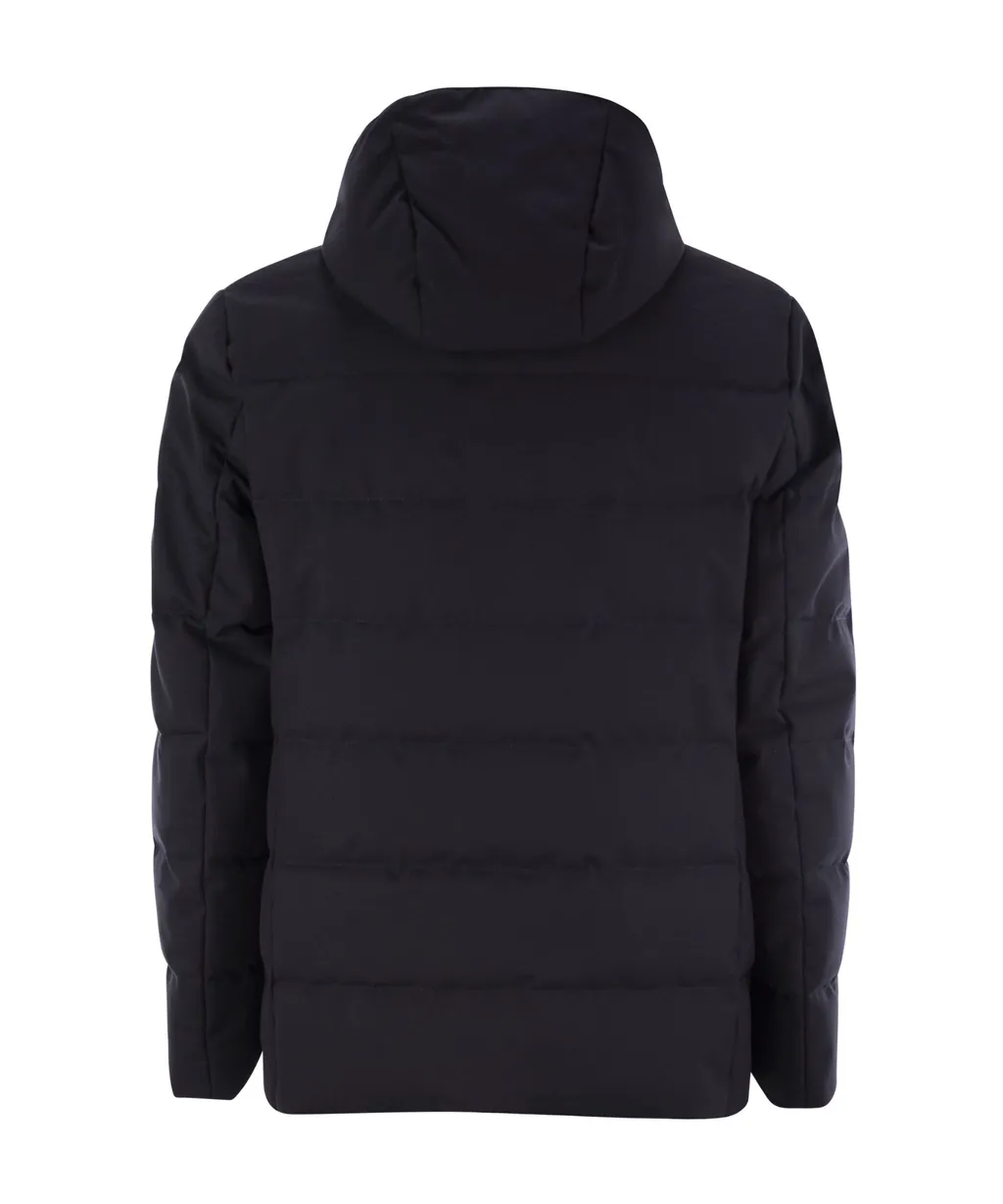 Double-Breasted Hooded Coat
