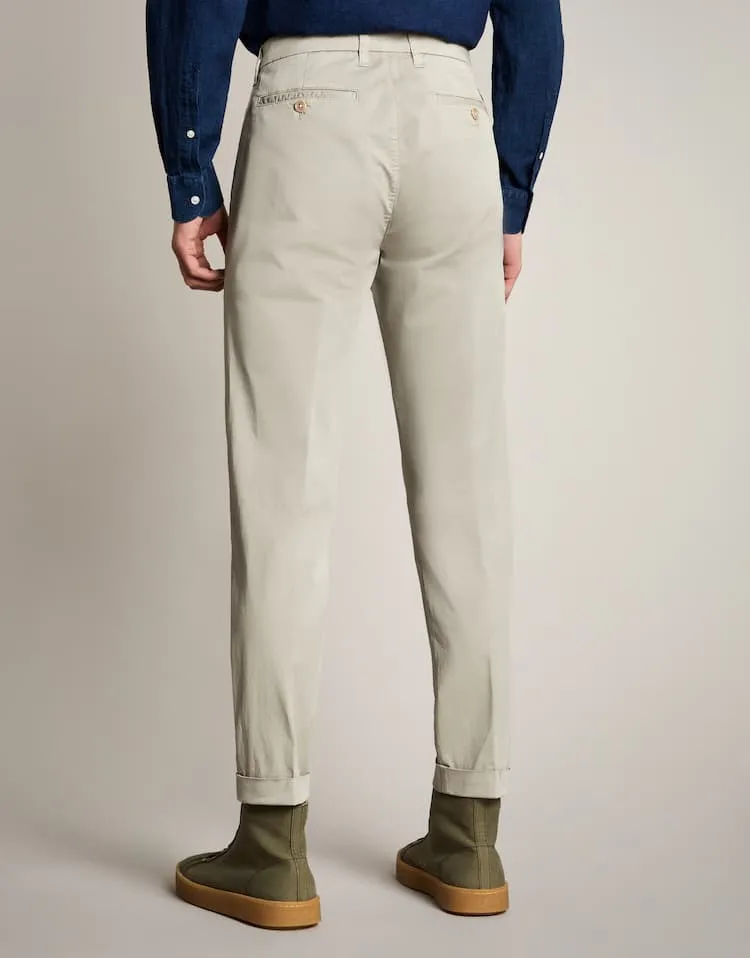 Straight-Leg Cotton Chinos