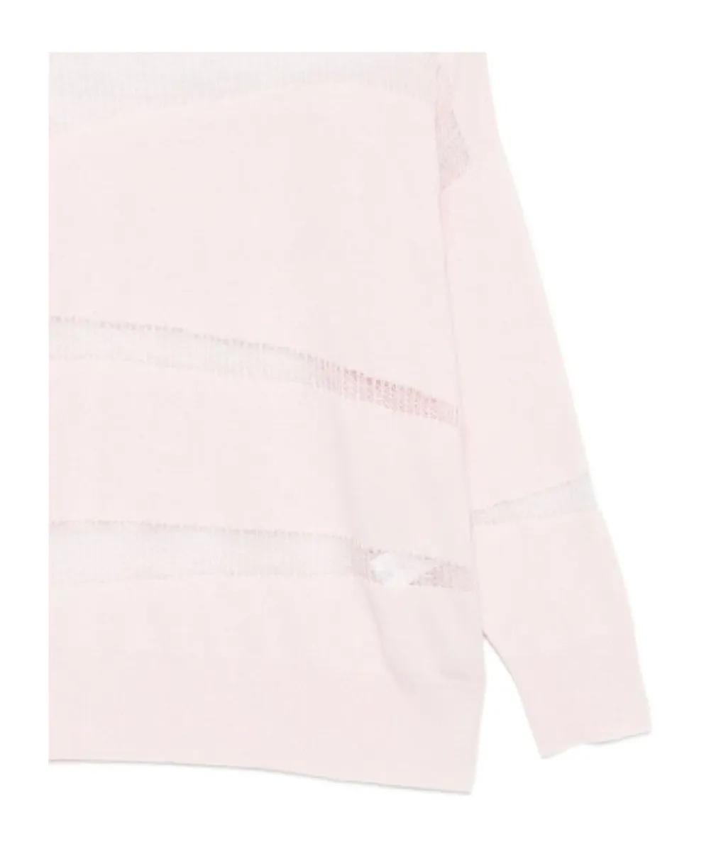 Mesh-Panel Sweater