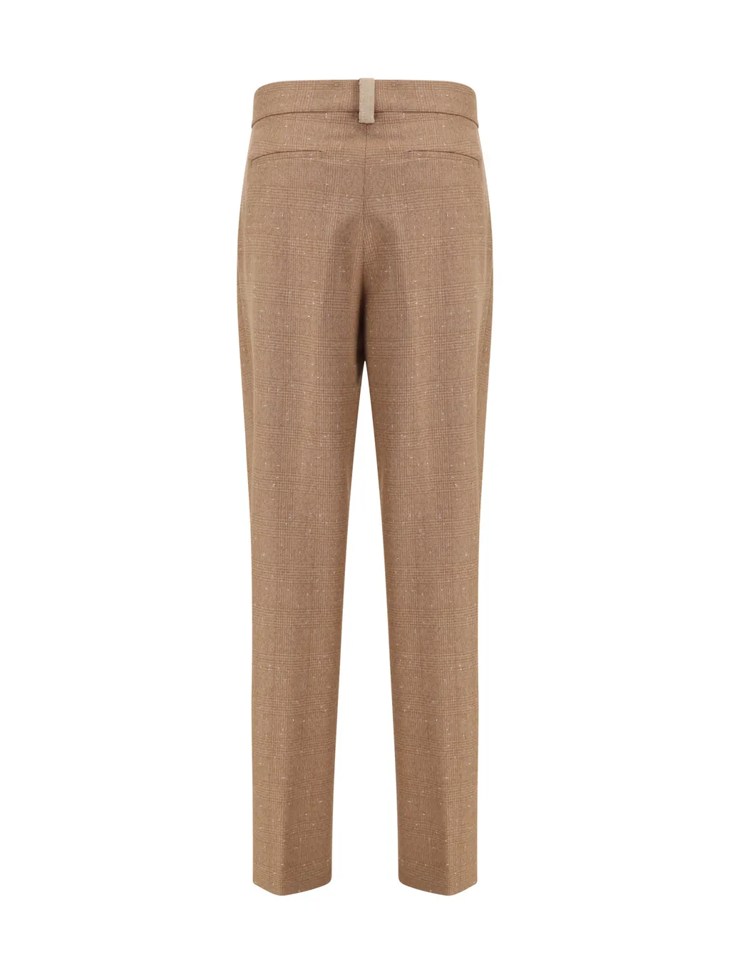 Pleated Check Trousers