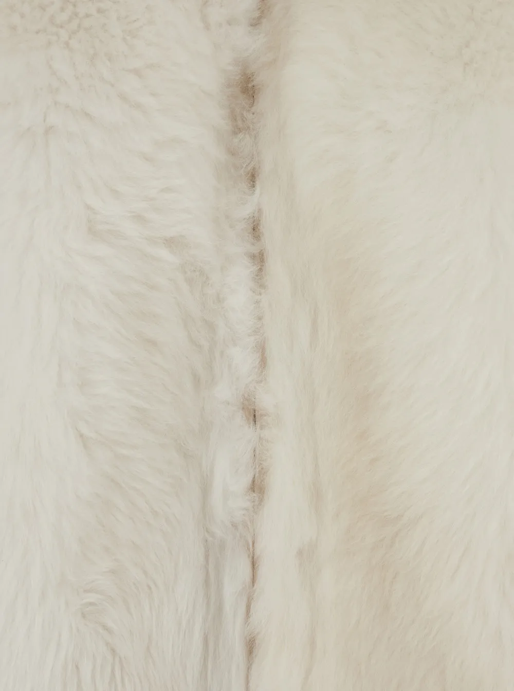 Brushed Shearling Coat