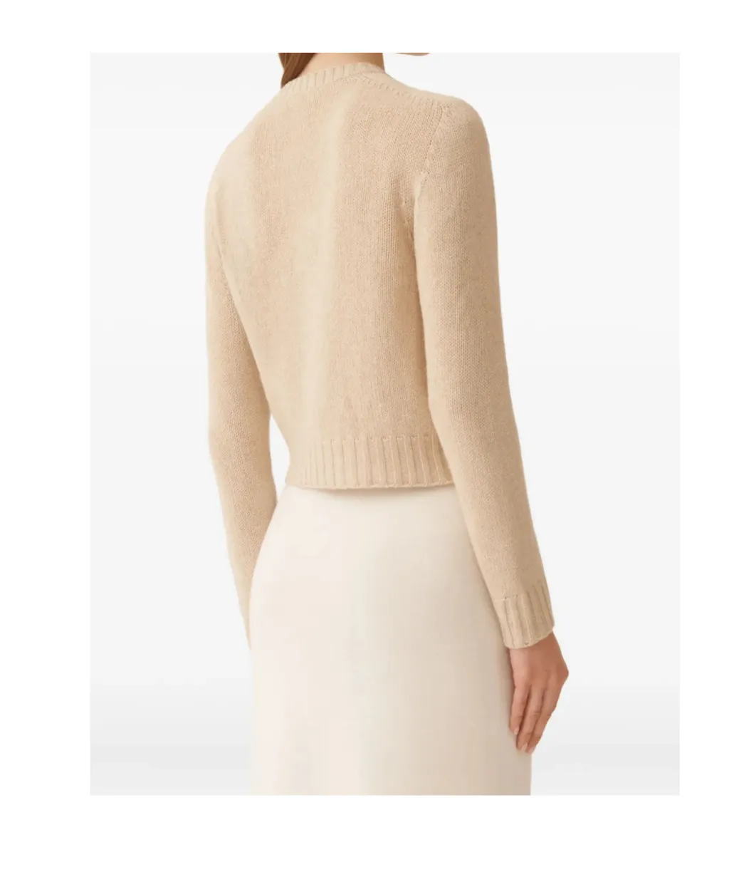 Strass Cut-Out Cardigan