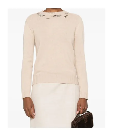Embellished Crewneck Jumper