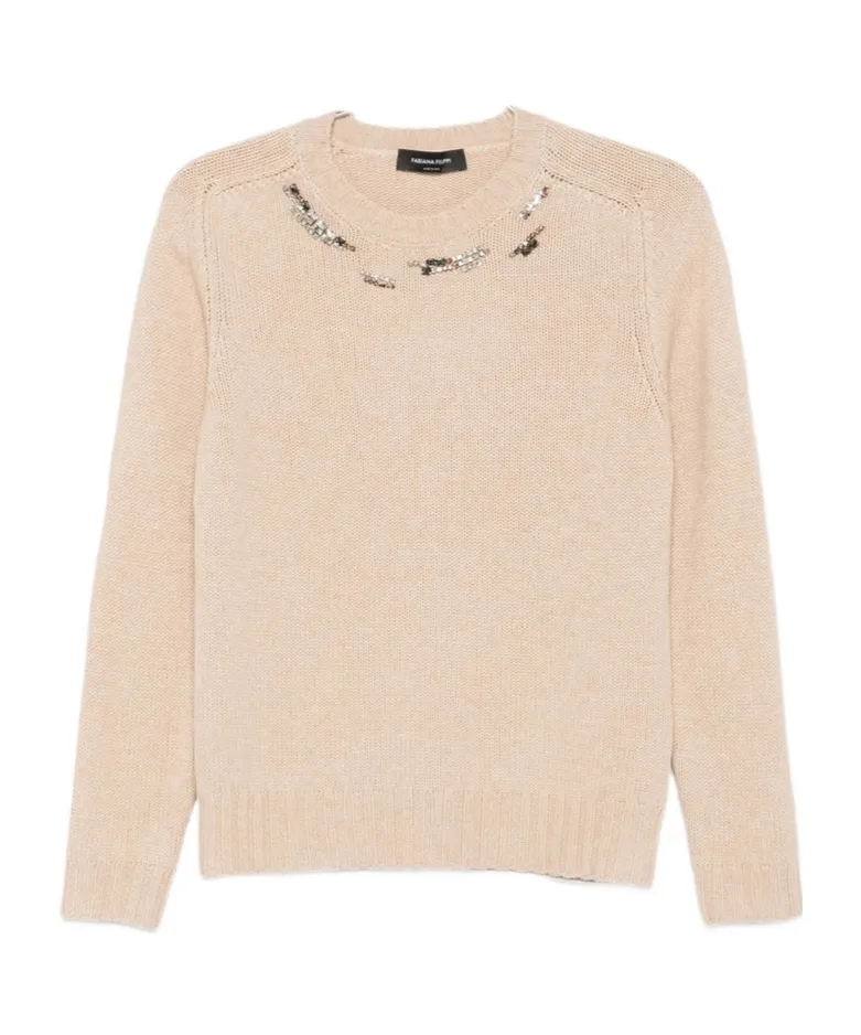 Embellished Crewneck Jumper