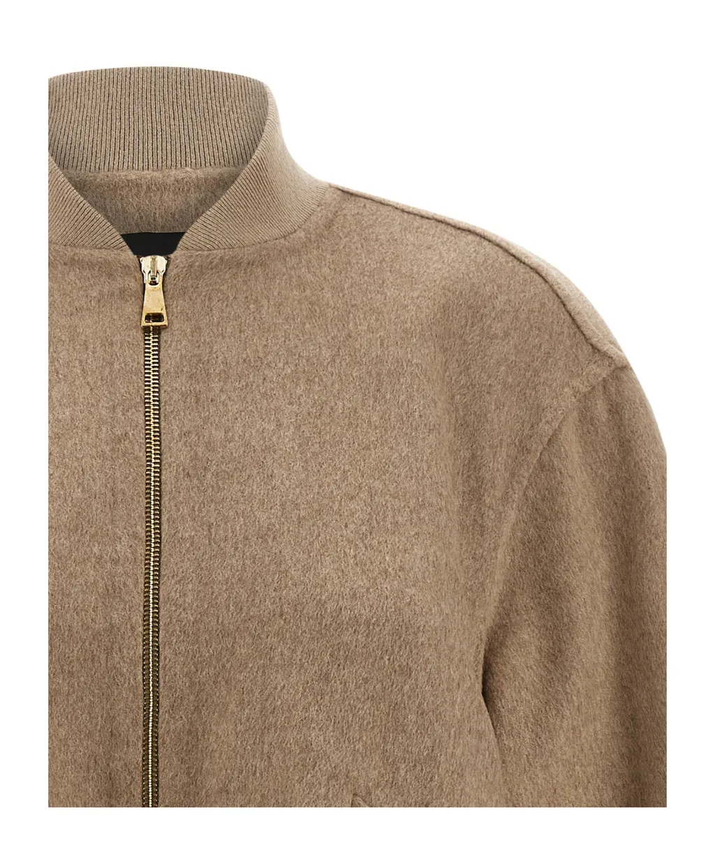 Zipped Bomber Jacket