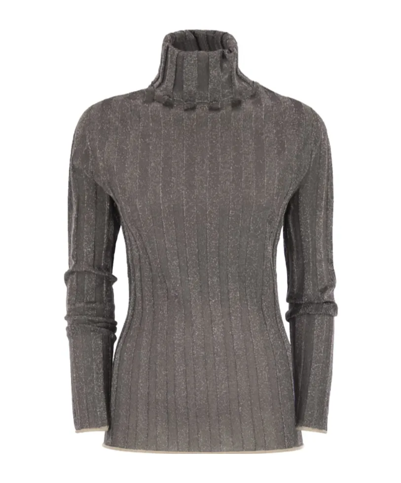 Lurex Turtleneck Jumper