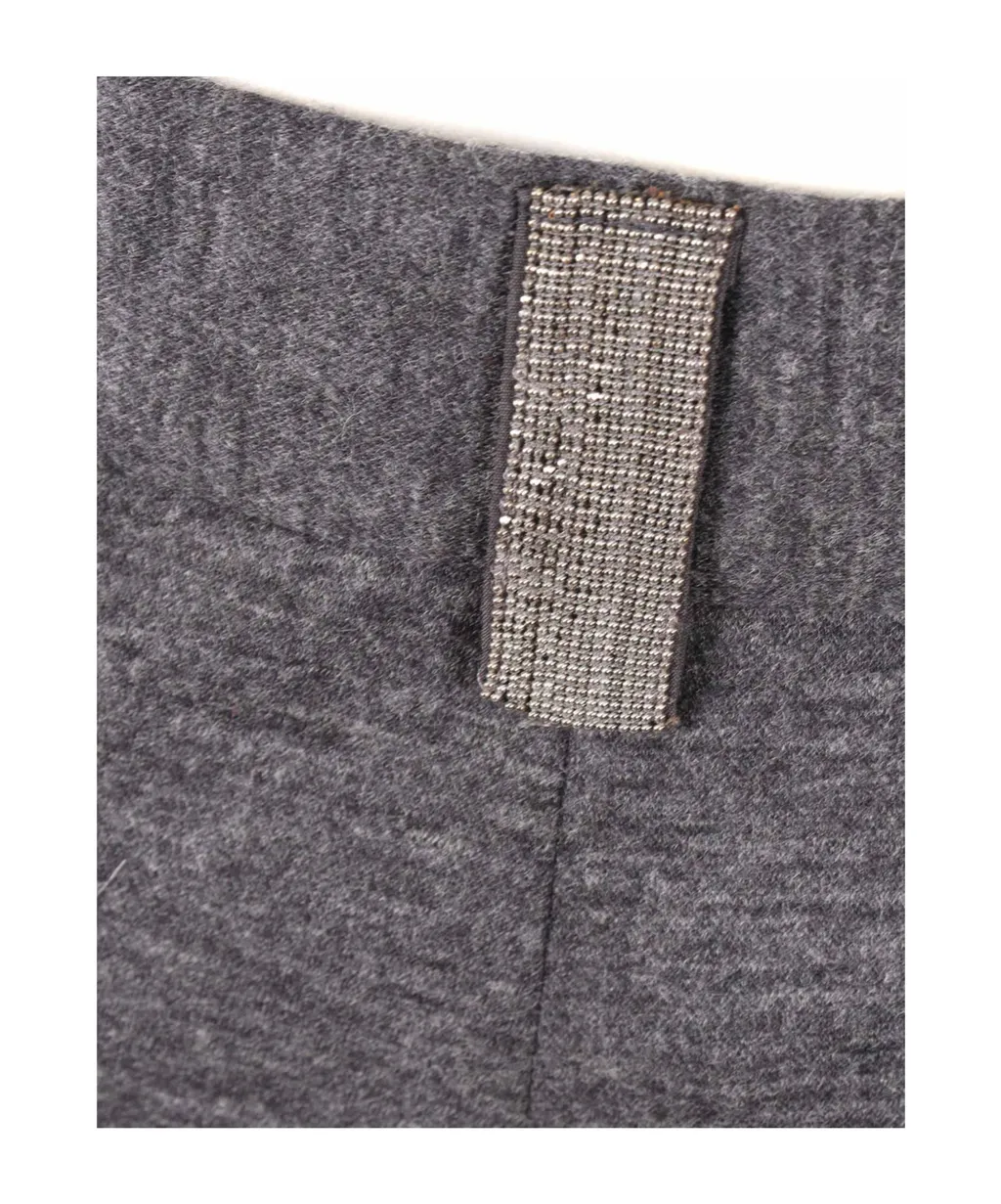 Pleated Straight Leg Trousers