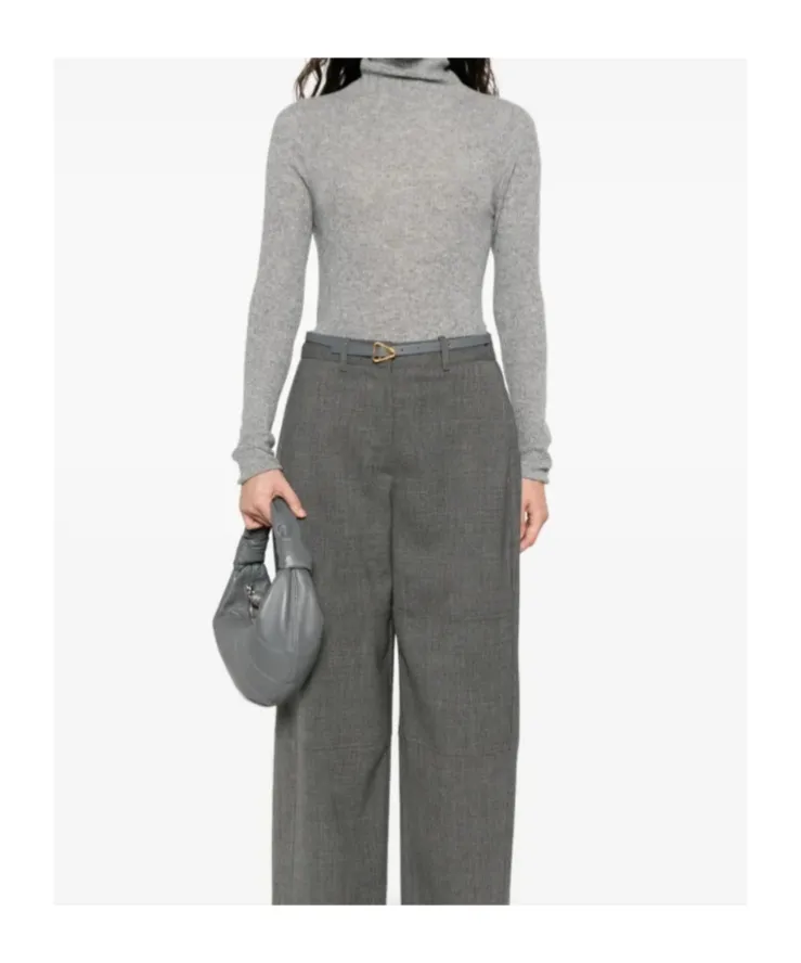 Ribbed-Knit Turtleneck Jumper