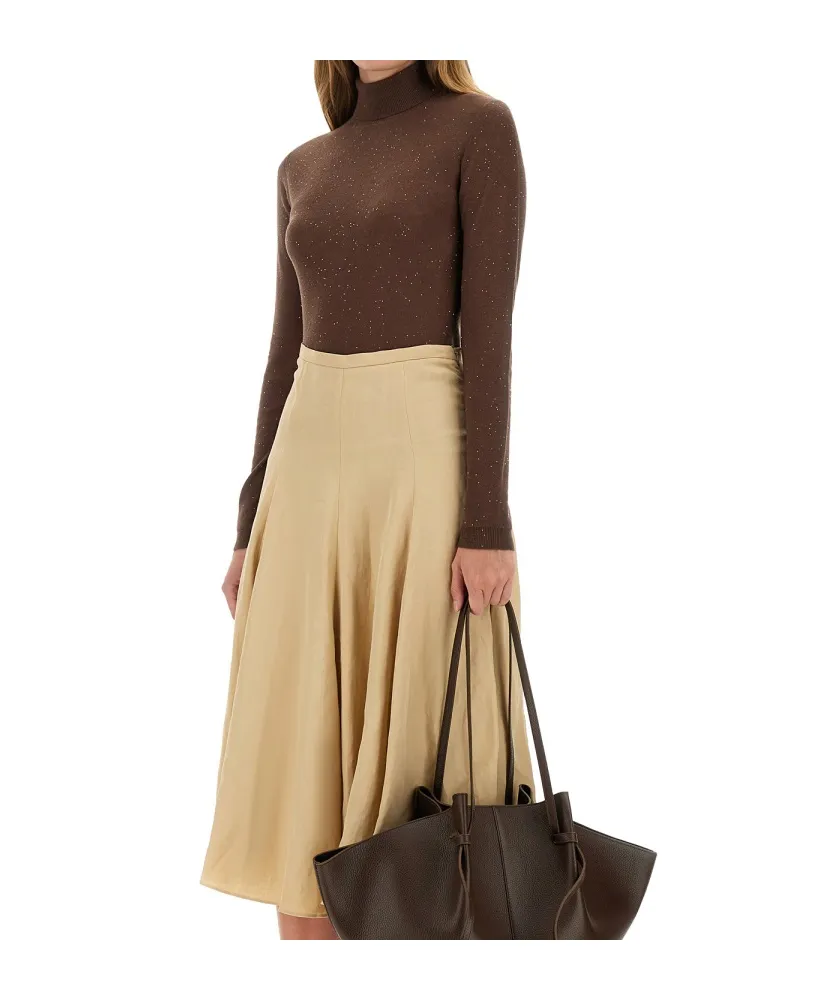 Sequin High Neck Jumper