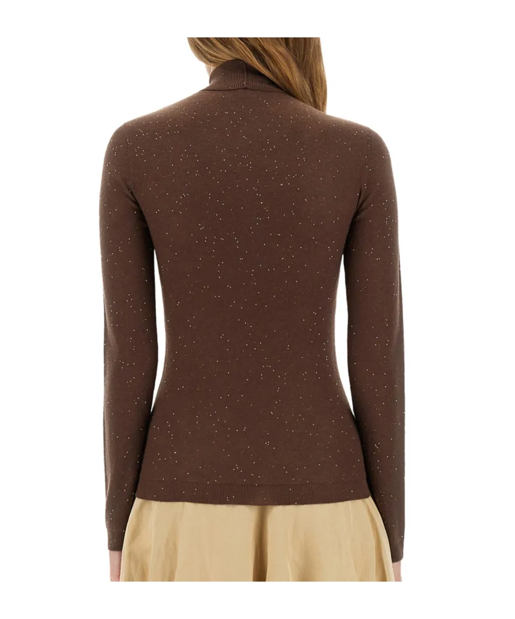 Sequin High Neck Jumper