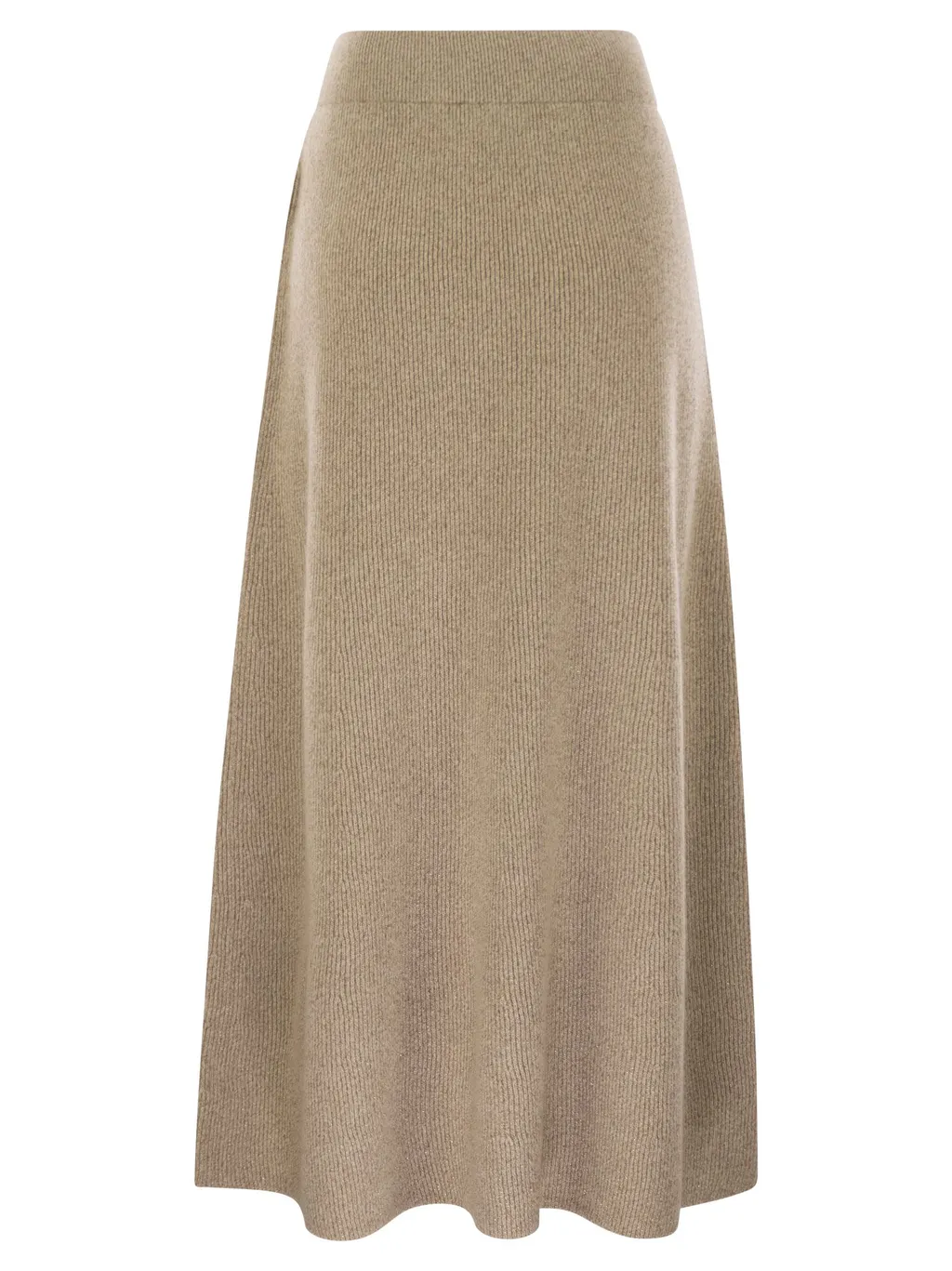 Platinum And Lurex Long Skirt