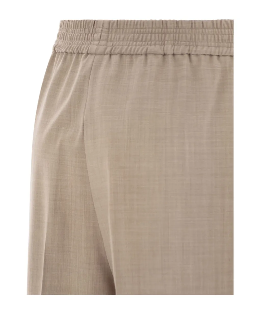 Elastic Waist Casual Pants