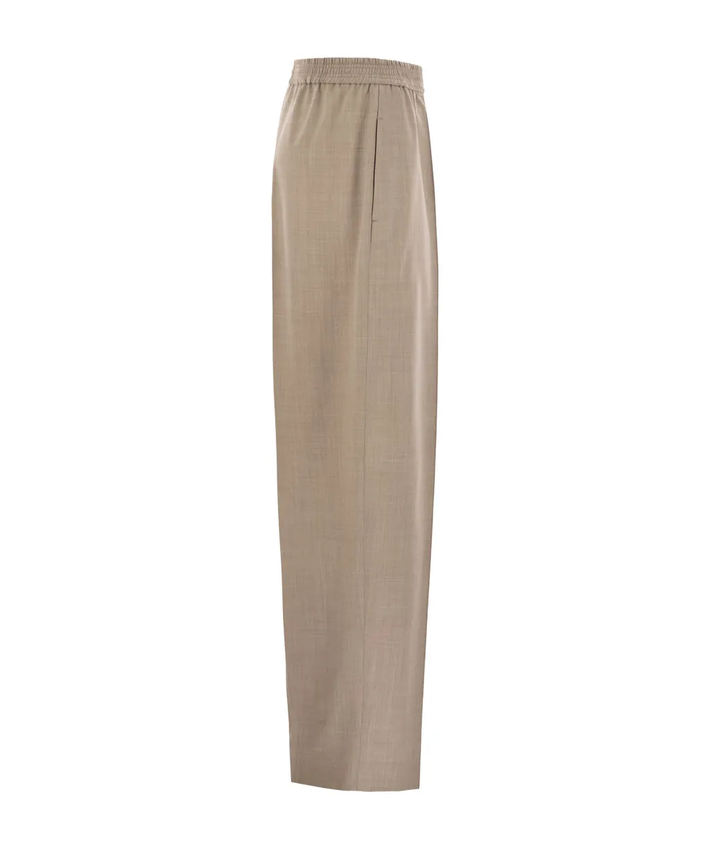 Elastic Waist Casual Pants