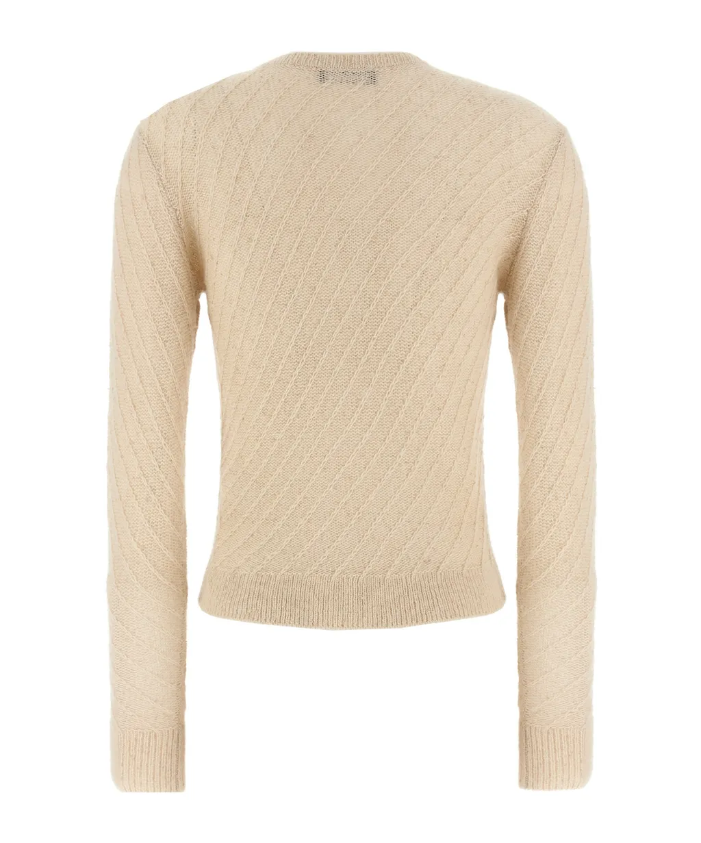 Stripped-Knit Cardigan