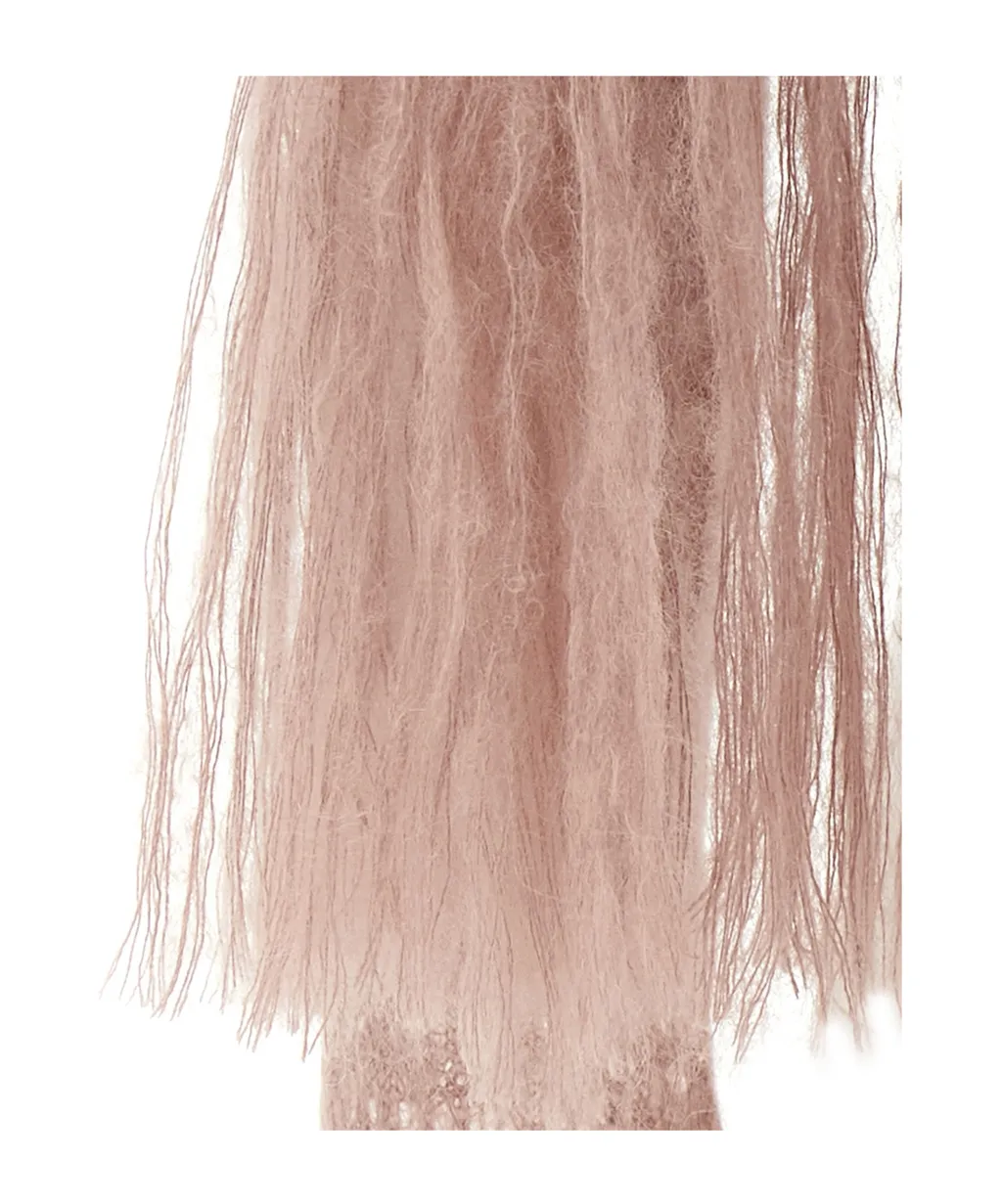 Fringed Crocheted Cardigan