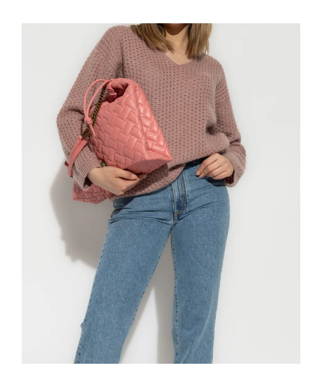 V-Neck Long-Sleeved Sweater
