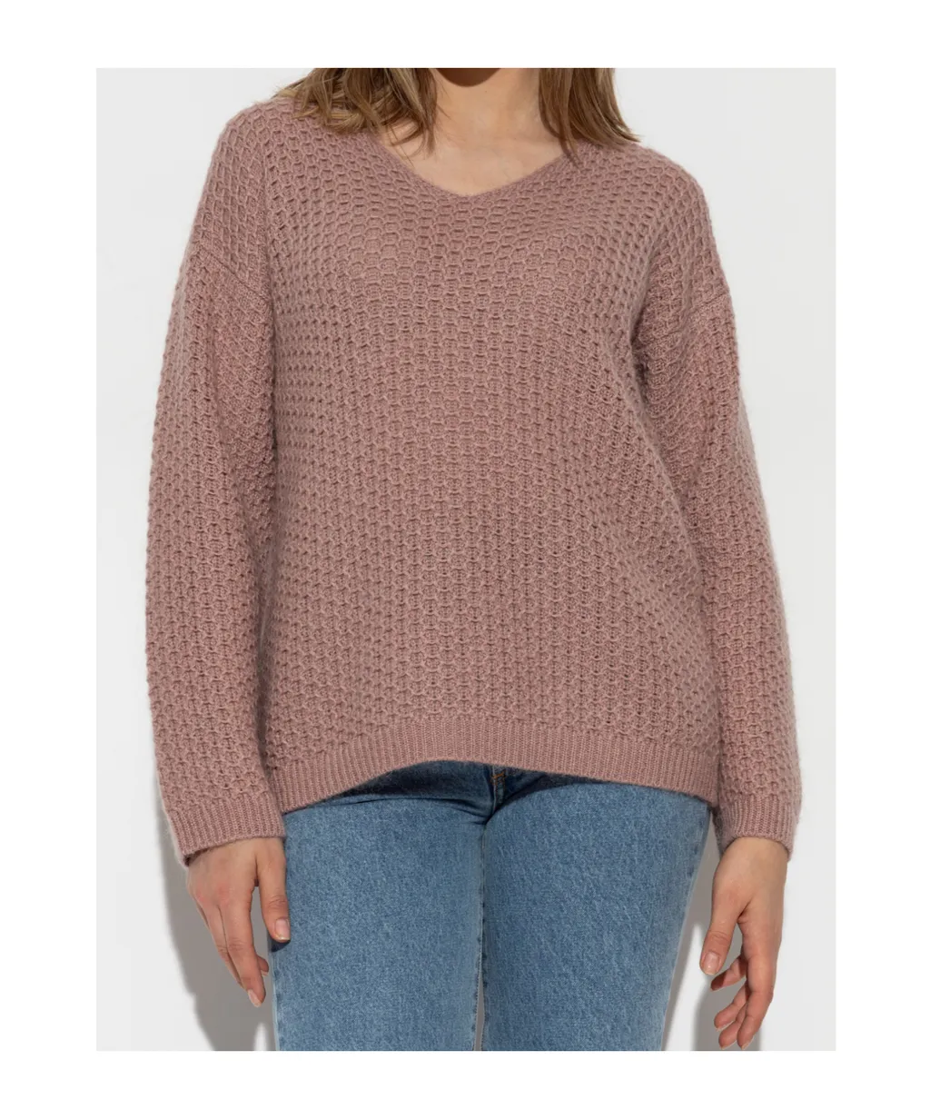 V-Neck Long-Sleeved Sweater