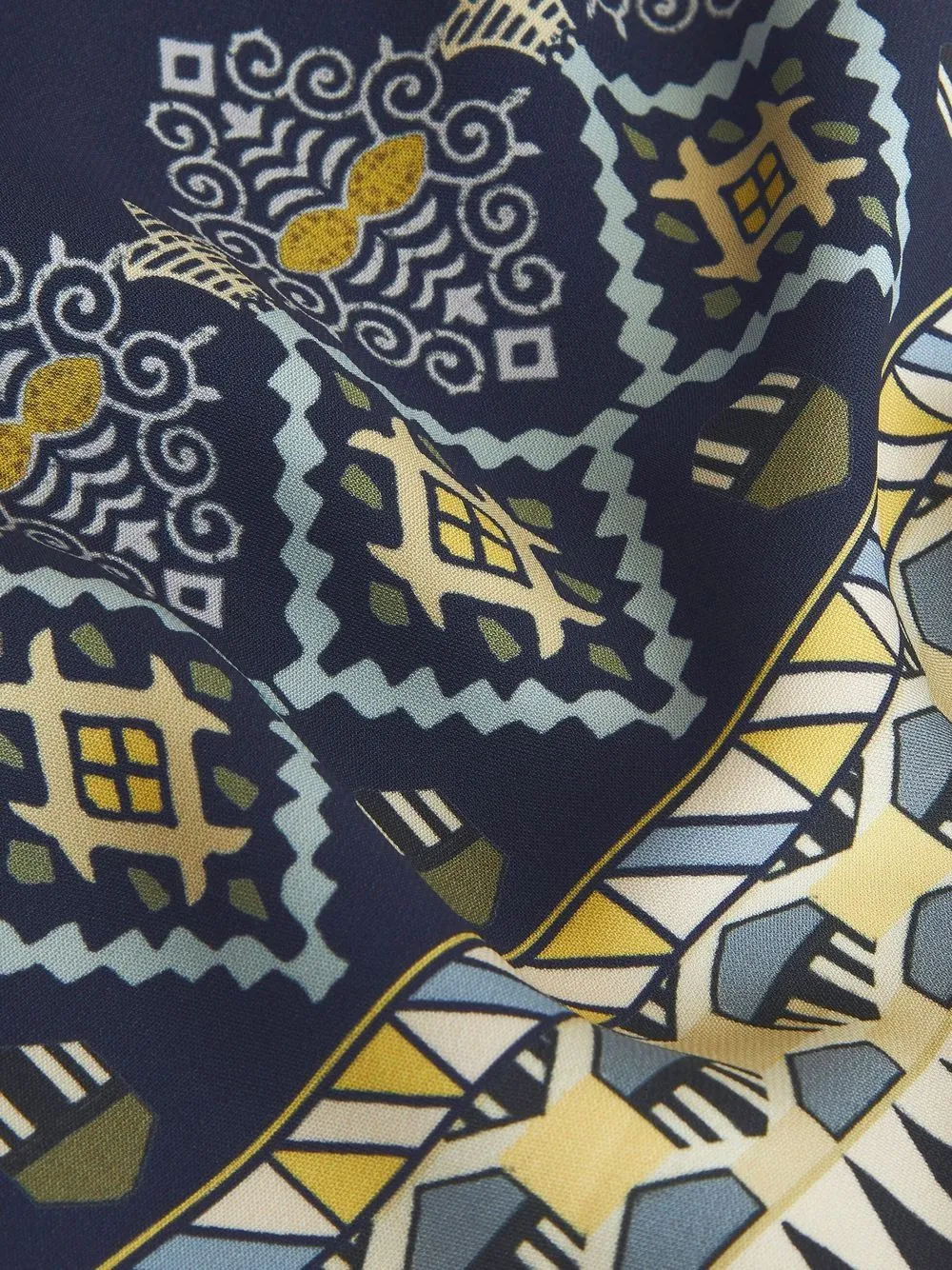 Embroidered Detail Short-Sleeve Dress