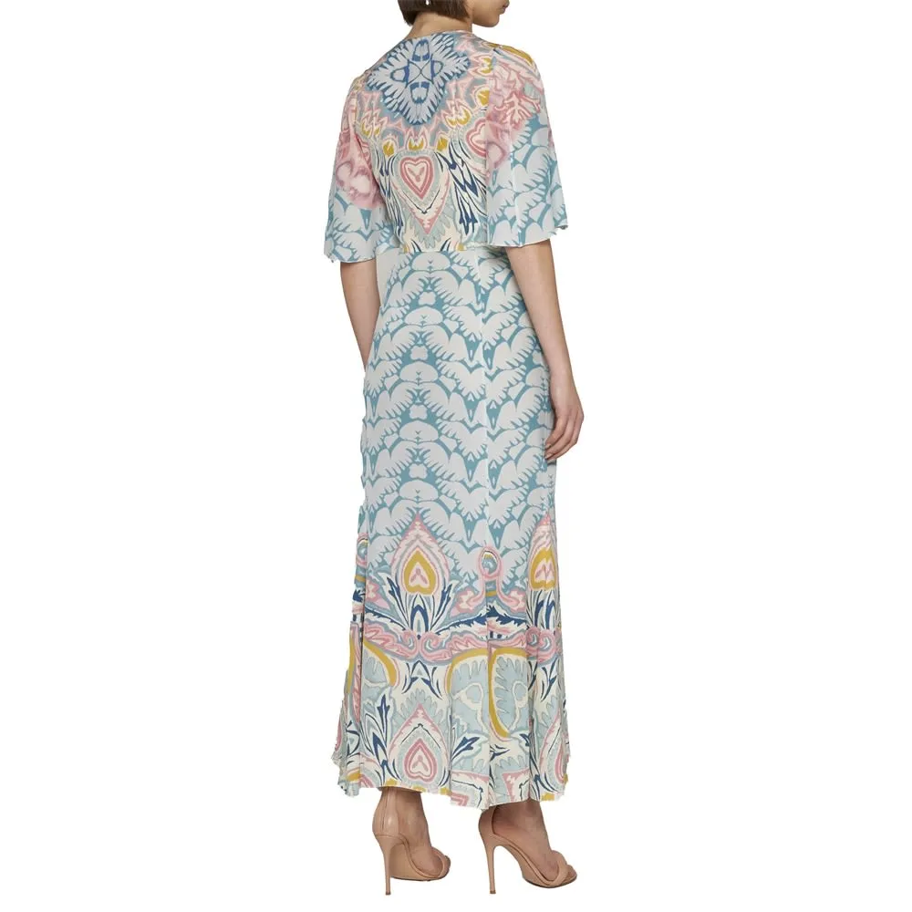 Paisley-Pattern Maxi Dress