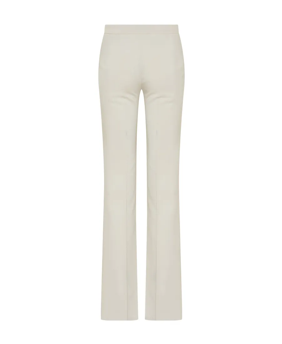 Mid-Waisted Straight-Leg Trousers