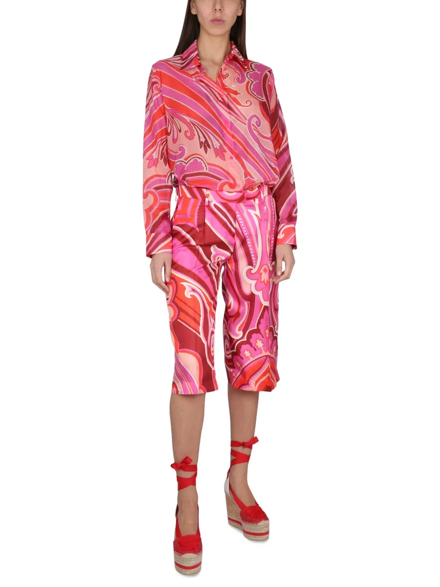 All-Over Graphic Print Shorts