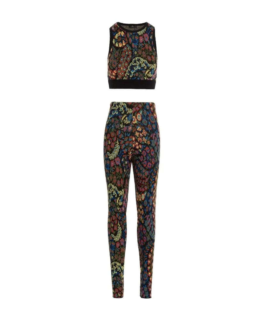 All-Over Printed Two-Piece Suit