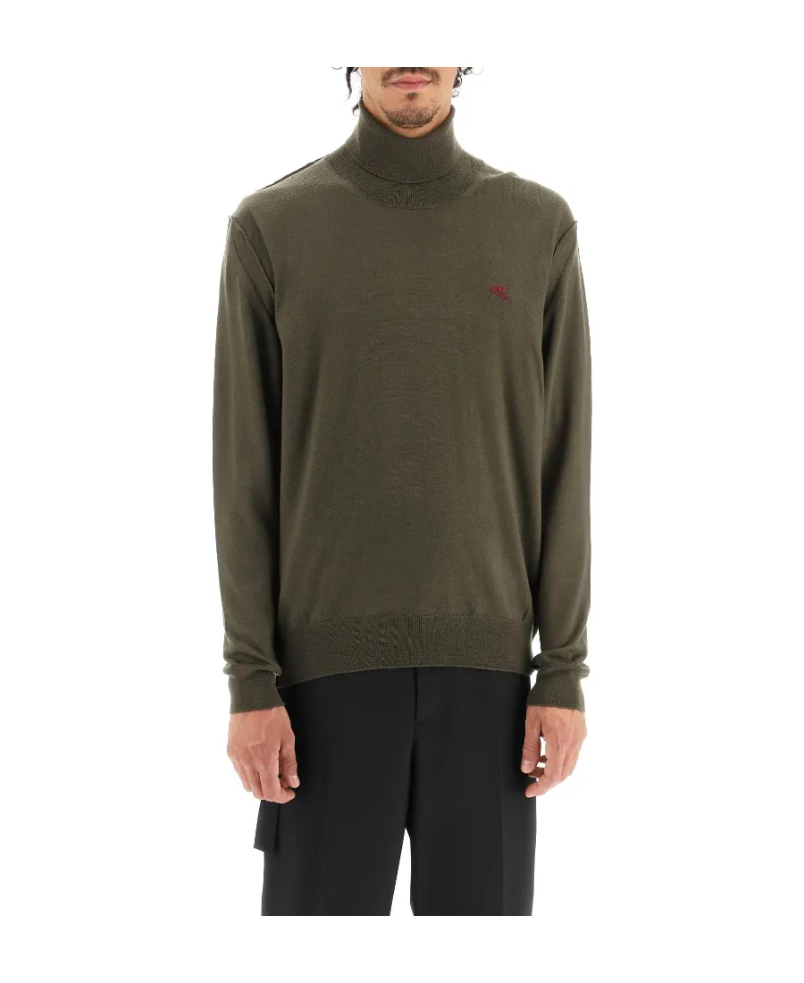 Logo-Embroidered Roll-Neck Jumper