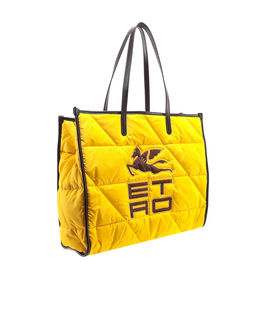 Quilted Logo-Appliqué Shoulder Bag