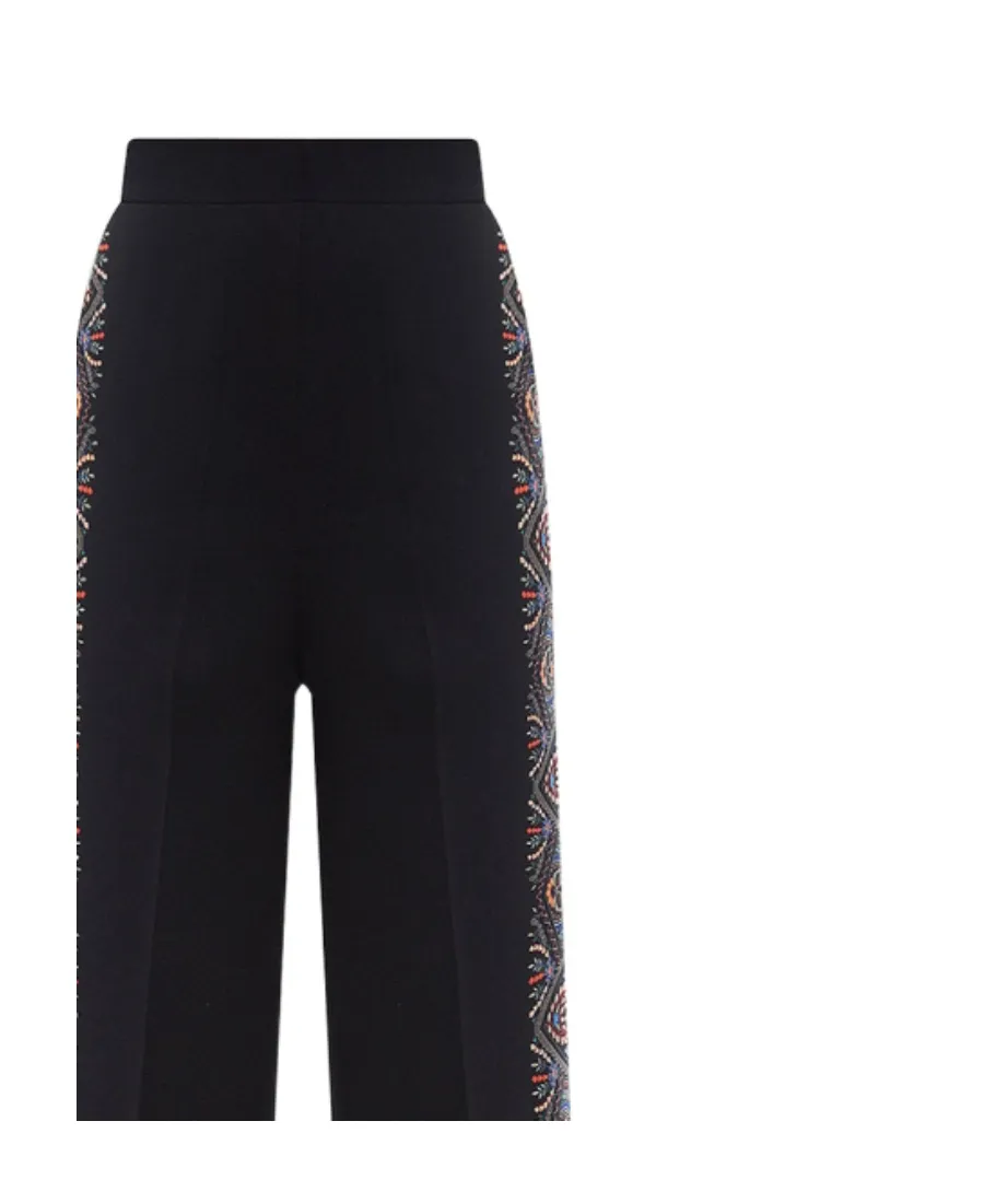 Floral Printed High Waist Palazzo Trousers