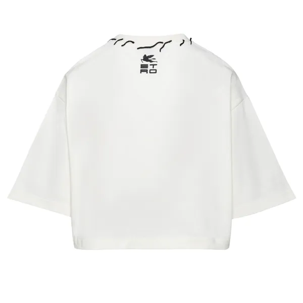 Pegaso-Patch Cropped T-Shirt