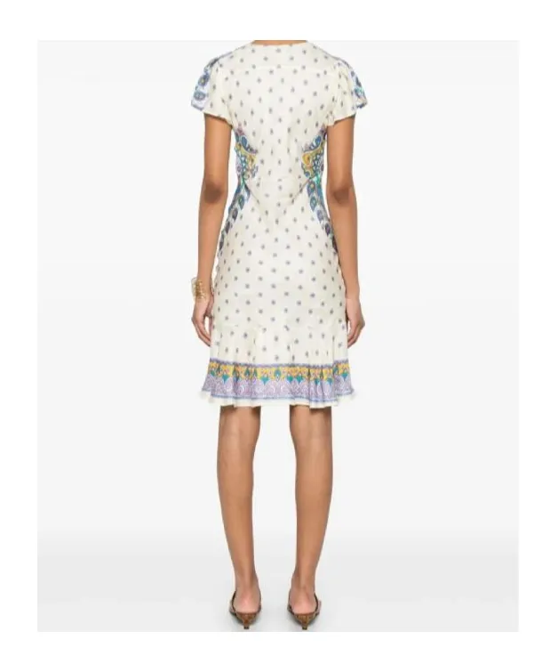 Paisley Printed Mini Dress