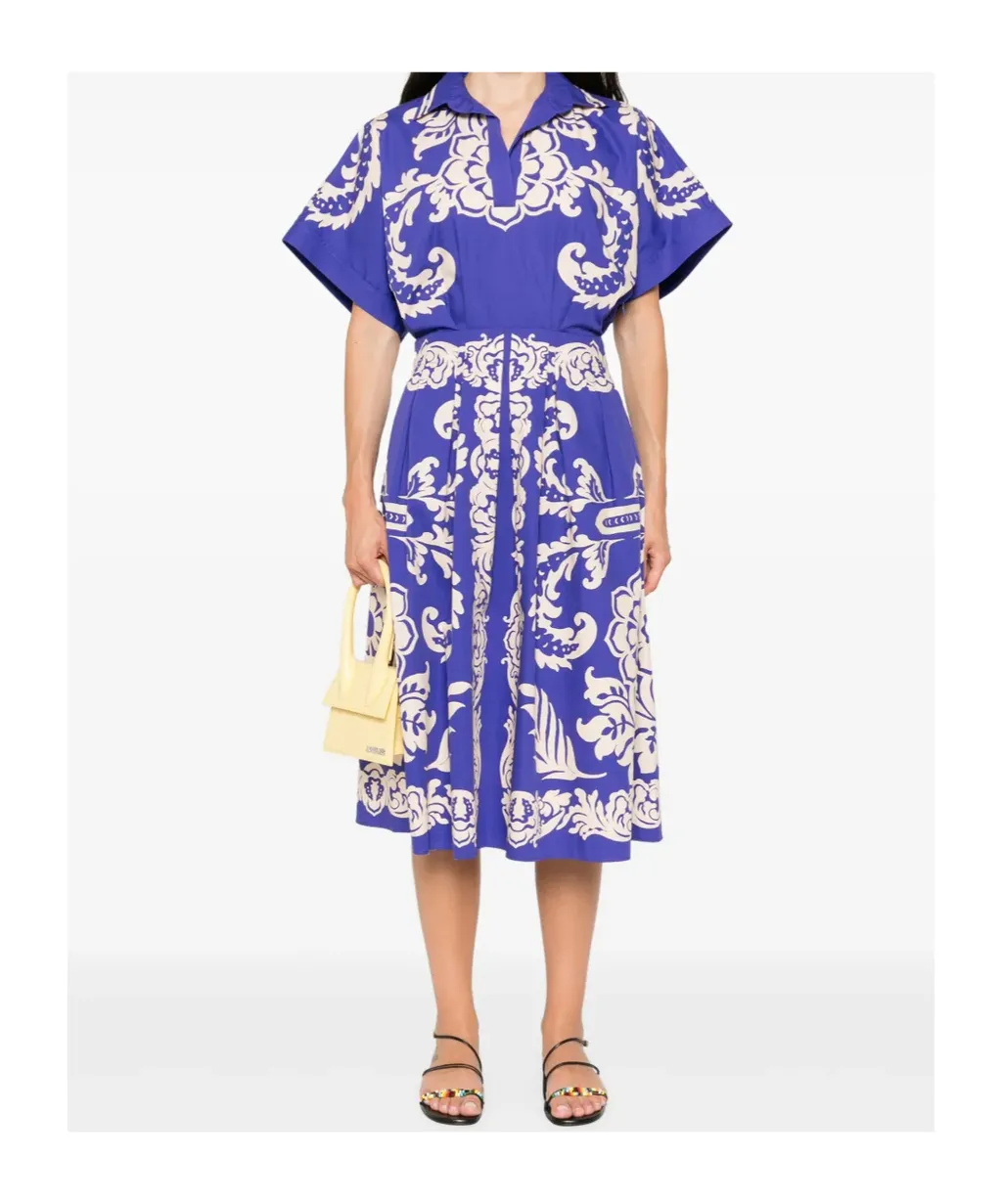 Paisley Printed Midi Dress