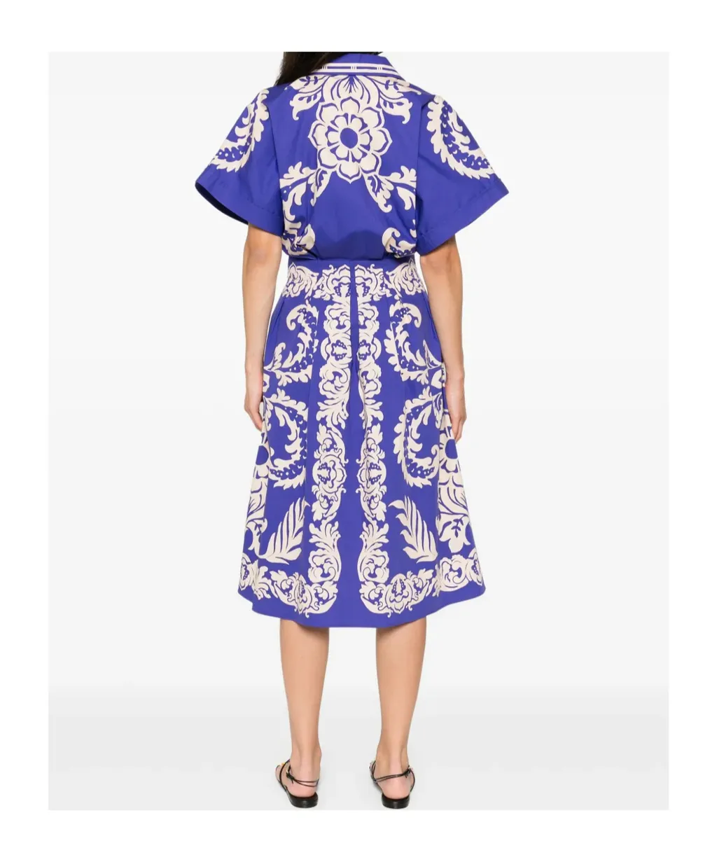 Paisley Printed Midi Dress