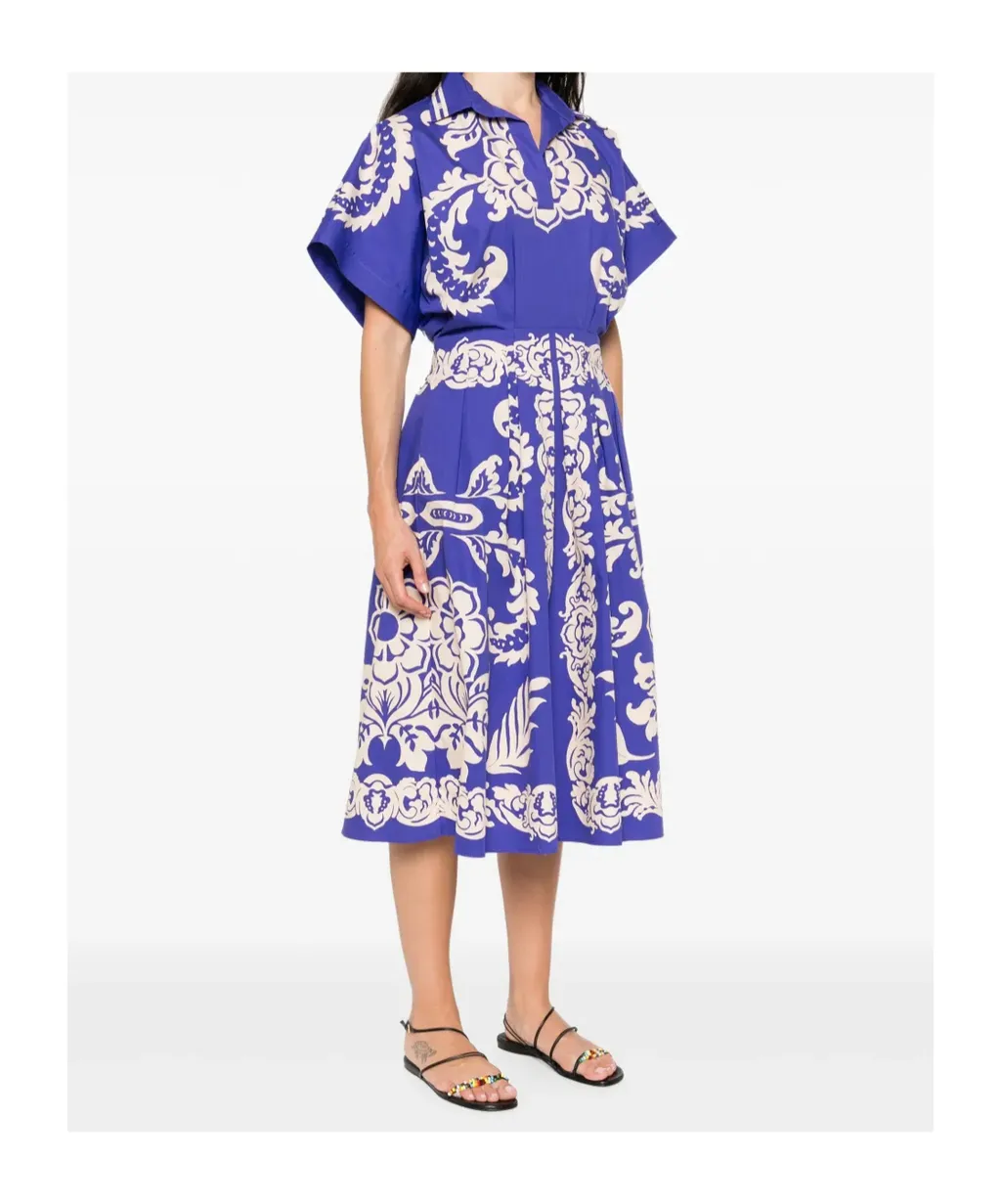 Paisley Printed Midi Dress