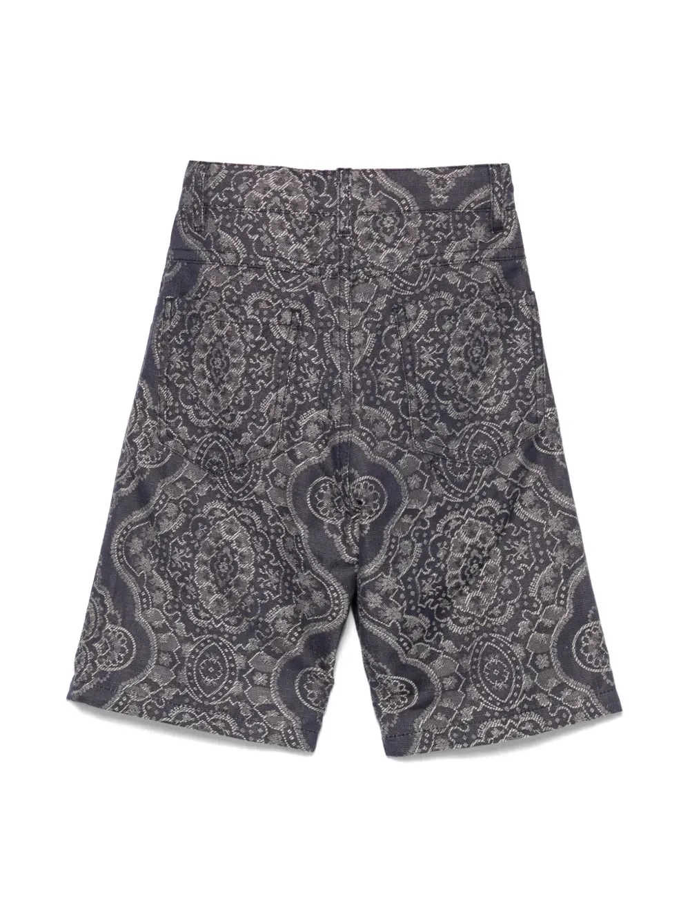 Patterned-Jacquard Shorts