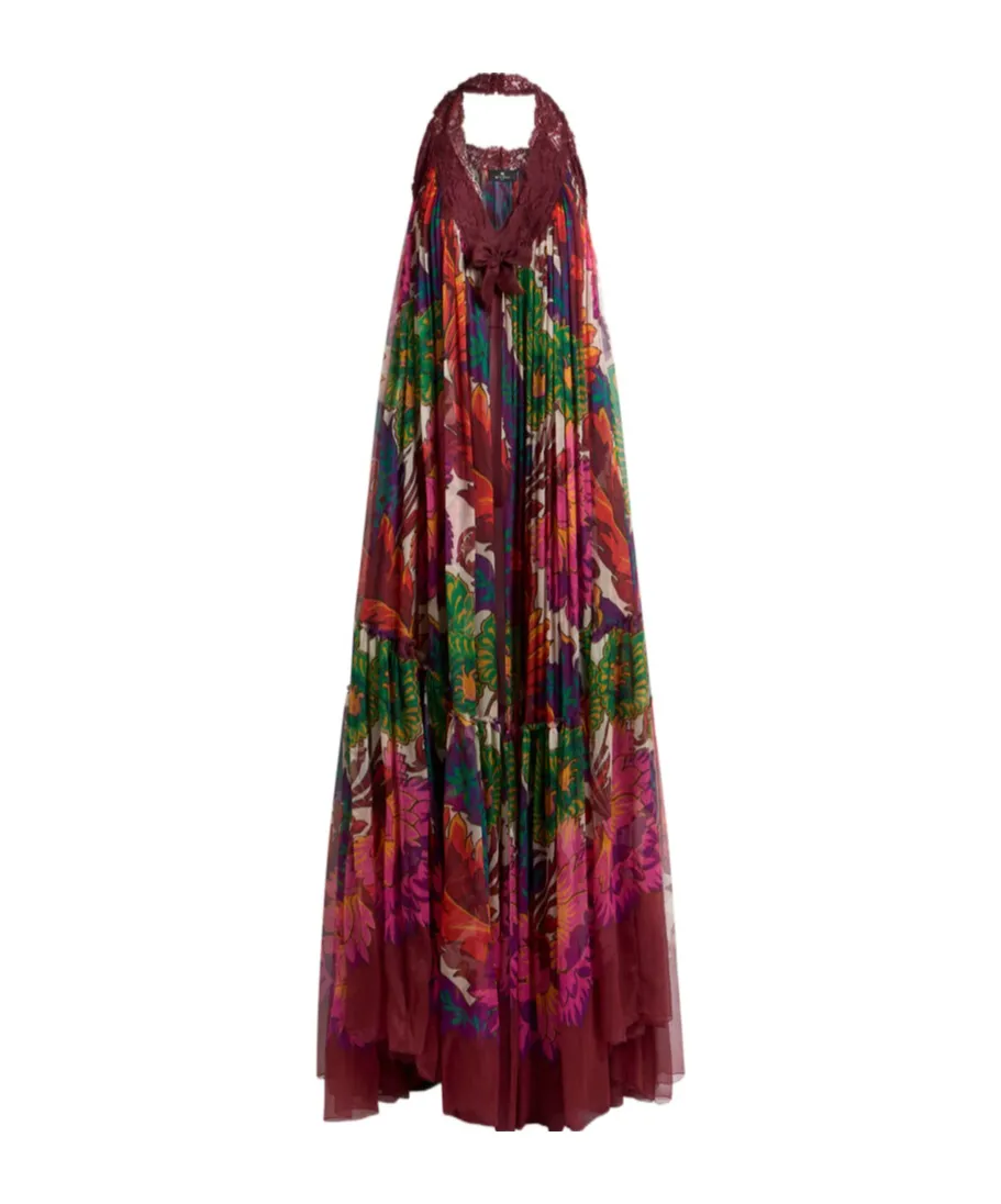Lace-Trim Sleeveless Dress