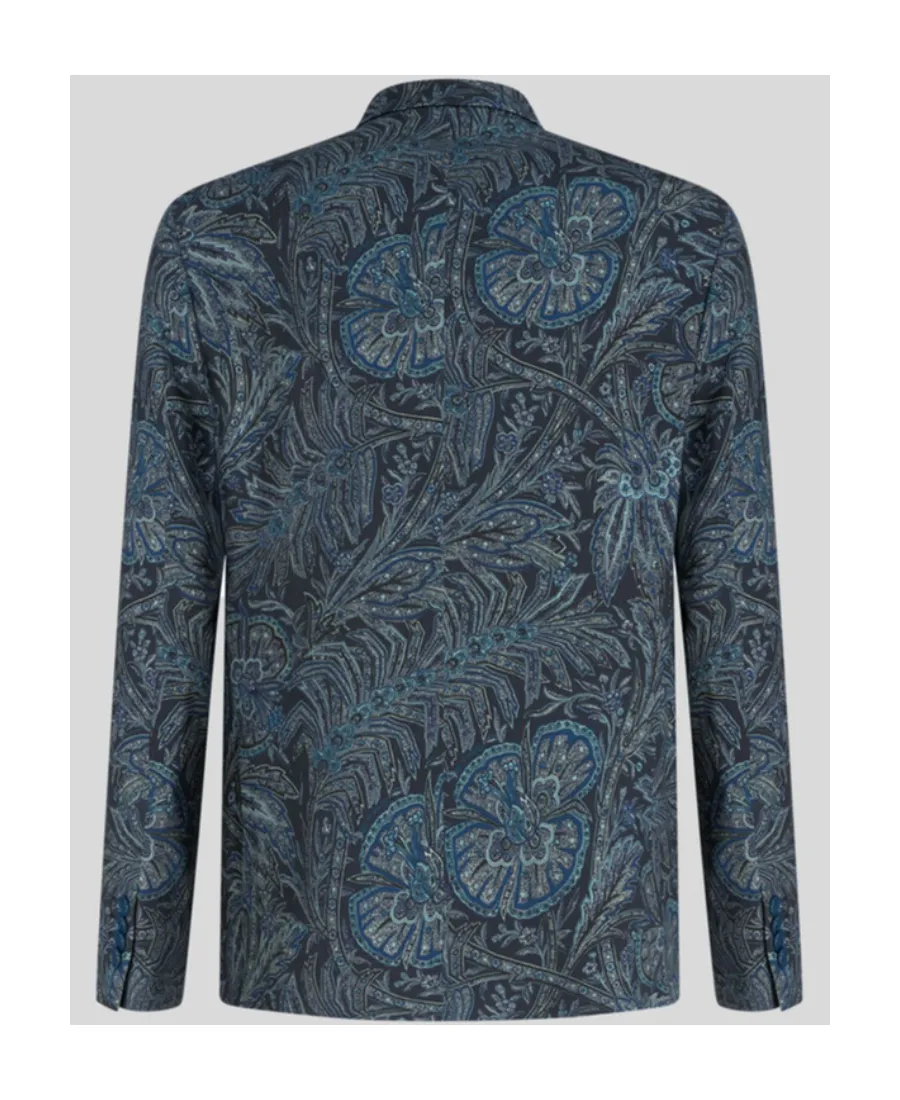 V-Neck Floral Printed Blazer