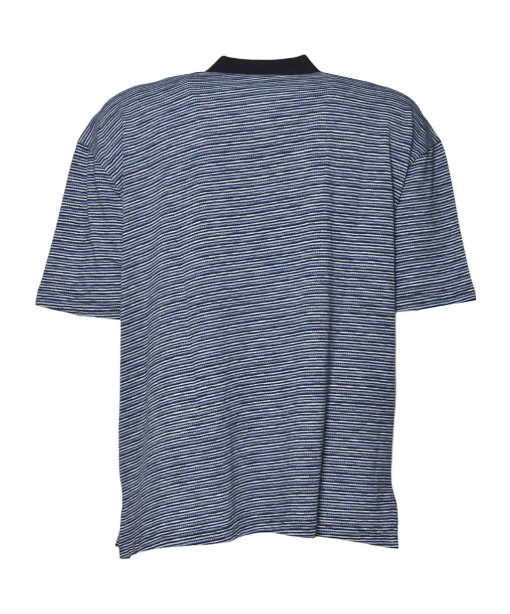 Striped Short Sleeved Polo Shirt