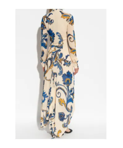 Floral Printed Midi Shirt Dress