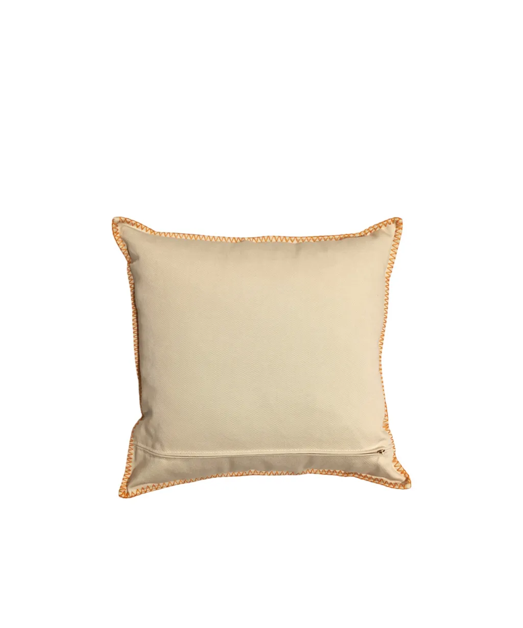 Cushion With Embroidered Pegasus And Logo