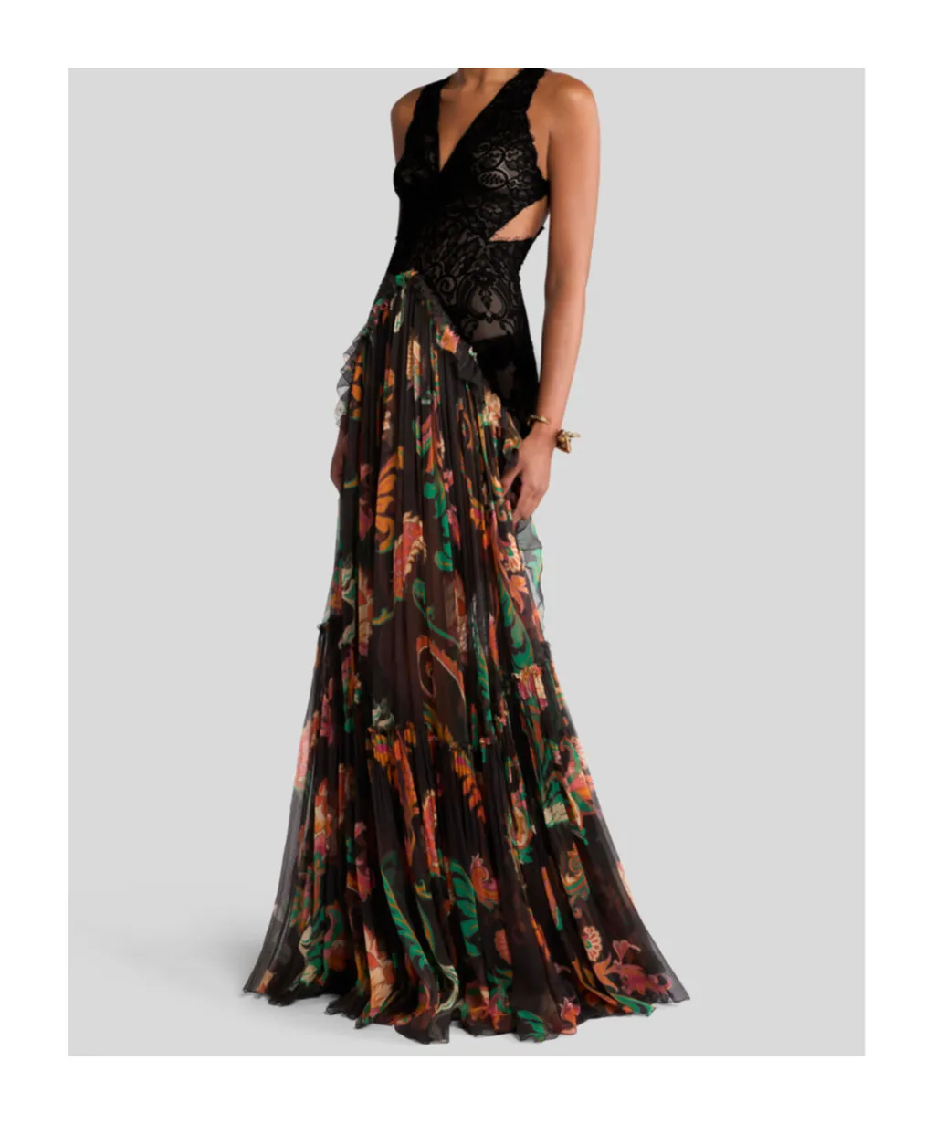 Flounce Long Dress