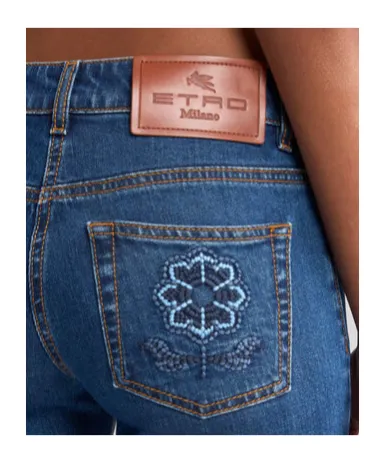 Logo Patch Denim Shorts
