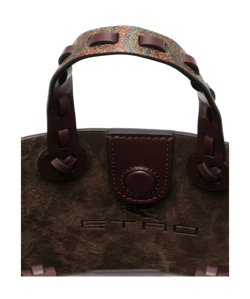 Paisley-Print Mini Tote Bag