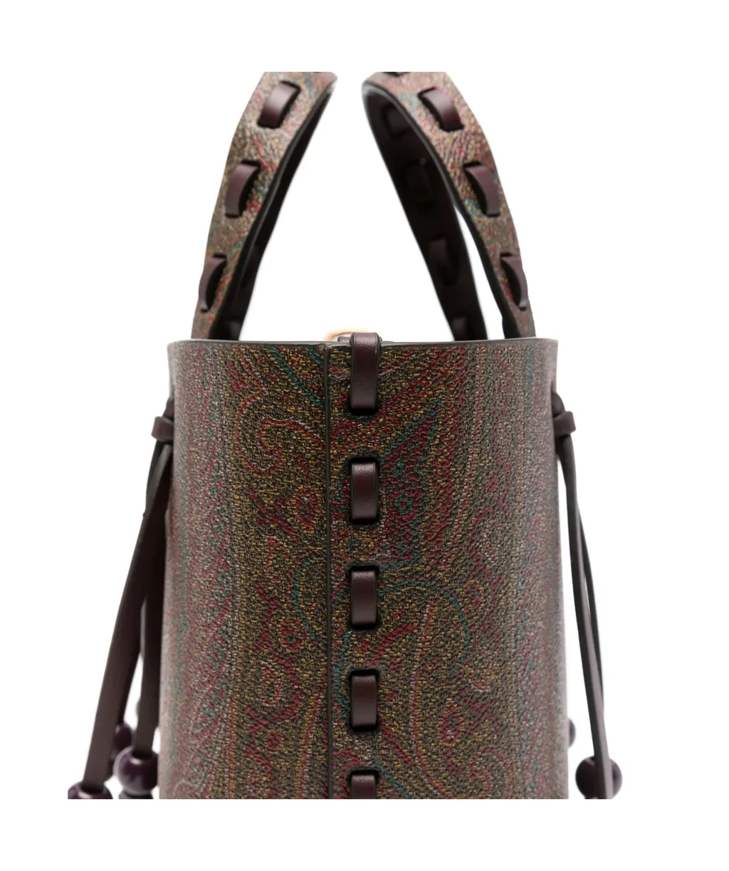 Paisley-Print Mini Tote Bag