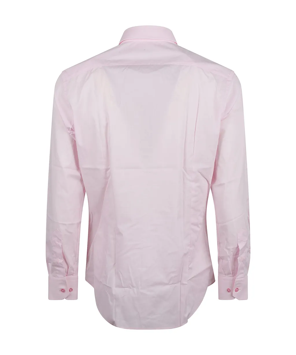 Plain-Coloured Button-Down Shirt