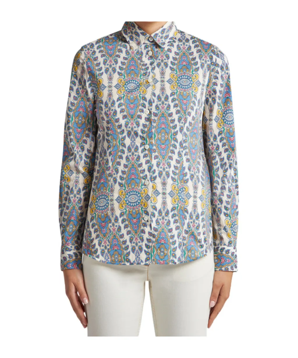 Paisley Printed Slim-Fit Shirt